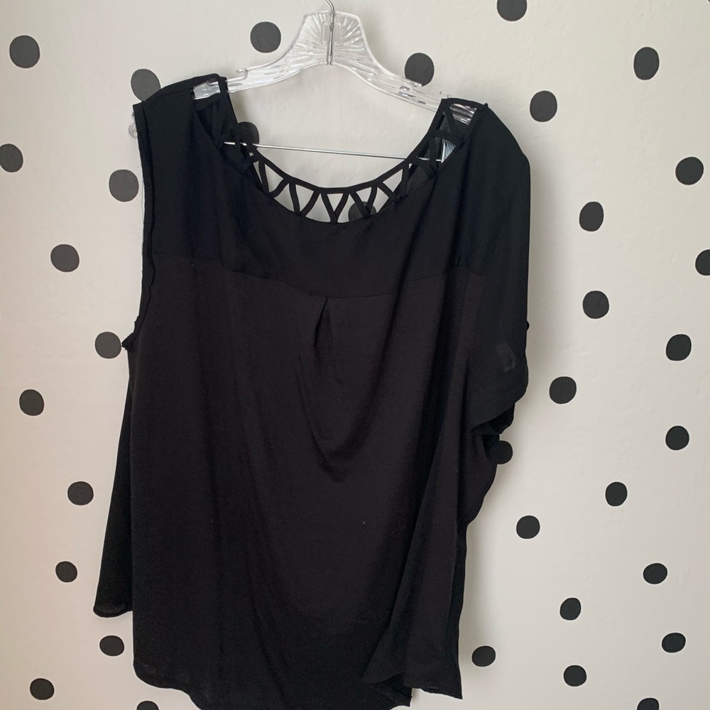 🌈5/$25🌈Apt 9 black blouse size 3X - Picture 5 of 10